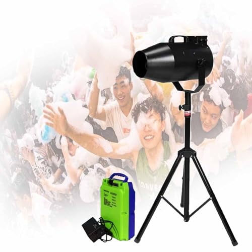 DPLXQPP Cañón De Espuma para Fiesta,Cañón De Espuma De Alta Potencia,Potente Ventilador De 1000w,Cobertura De 80m Festivales Y Grandes Eventos Al Aire Libre,Rechargeabletype