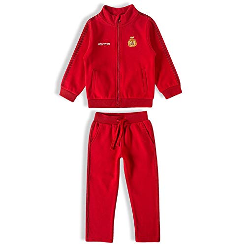 Conjunto Moleton Felpado, Tip Top, Meninos, Vermelho, 1T