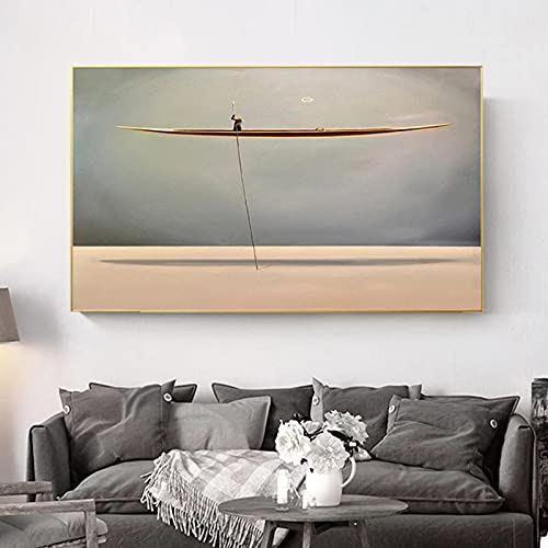Peinture marine dorée pour sublimer la décoration murale d'un salon moderne chic