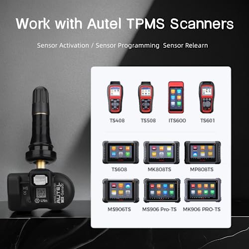 Autel TPMS Sensors 2in1 MX-Sensor 315Mhz/433Mhz Tire Pressure Sensor, Press-in OE-Level Programmable & Cloneable Wireless TPMS Sensors for All Vehicles, Program by Autel TPMS Tool (Rubber Stem 4pcs) - Image 7