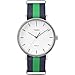 Timex Unisex TW2P90800 Fairfield 41 Blue/Green Nylon Slip-Thru Strap Watch