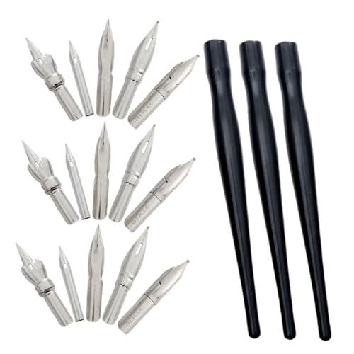 OUNONA 3セット 描線ペン 精密なライン作画用マスキング液ディップペン 水彩画やイ制作用マスキングフルイド付き描線ツール