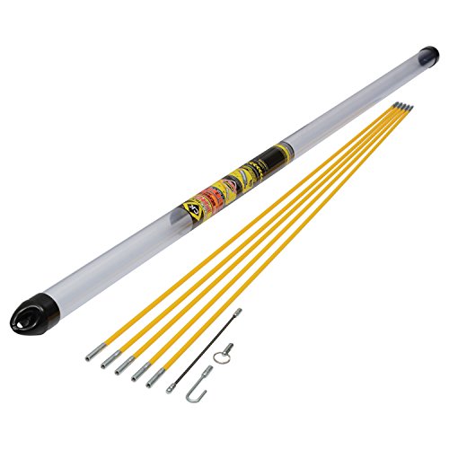 C.K T5420 MightyRod PRO kabeltrekstangen 5 m starter set, veelkleurig, 8 stuks