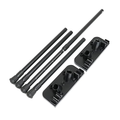 YUNGLOO 1. Patas telescópicas de aluminio para mesa de camping con patas antideslizantes, base de metal de altura ajustable para escritorios al aire libre y configuraciones portátiles, patas de mesa