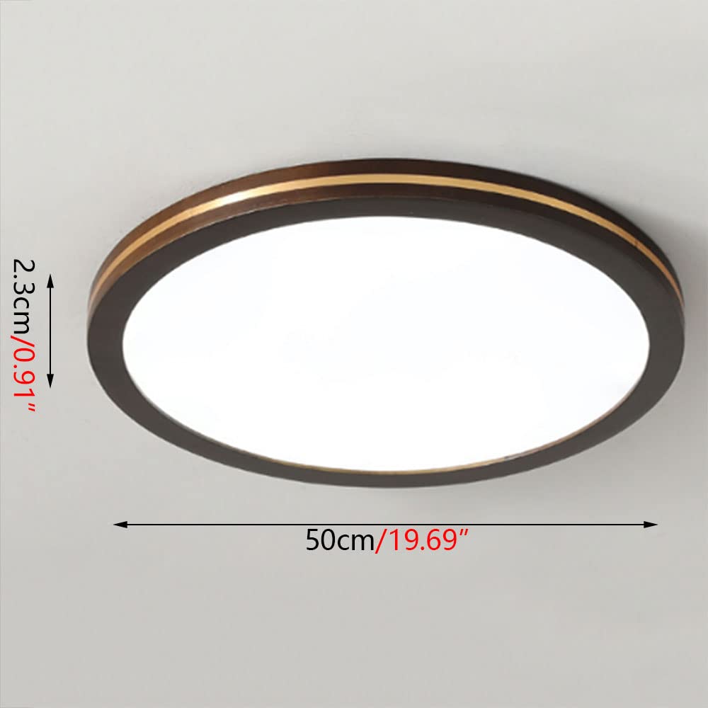 Lampadario a LED in Legno, plafoniera nordica a Incasso con Paralume in Acrilico per Soggiorno, Sala da Pranzo, Camera da Letto, Cucina, casa, apparecchio di Illuminazione Ultra Sottile, INT