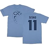 Tutiinca Slovenia Soccer Cup Fan - Sesko 11 Jersey Style Unisex T-Shirt (Carolina Blue, 3X-Large)