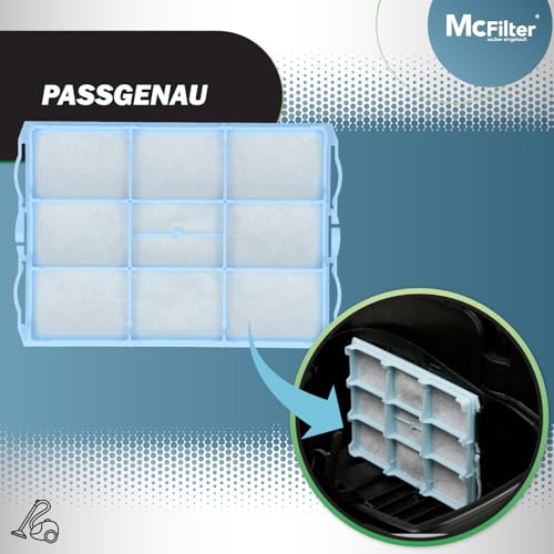 McFilter I 2 Motorschutzfilter geeignet für Bosch/Siemens VS06G2535/03 synchropower, VSZ31455/03 Z3.0 Compressor Technology Staubsauger I Alternative für VZ01MSF, VS06G2410/03, Motorfilter