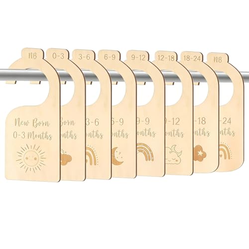 JUNJIEFU 14 Piezas Separador de Tallas de Madera, Separadores de