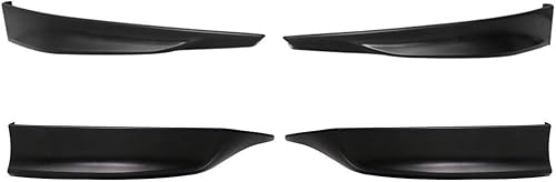 IKON MOTORSPORTS, 2014, parachoques delantero y trasero, compatible con Honda Accord 4Dr Sedan HFP estilo HFP sin pintar, negro