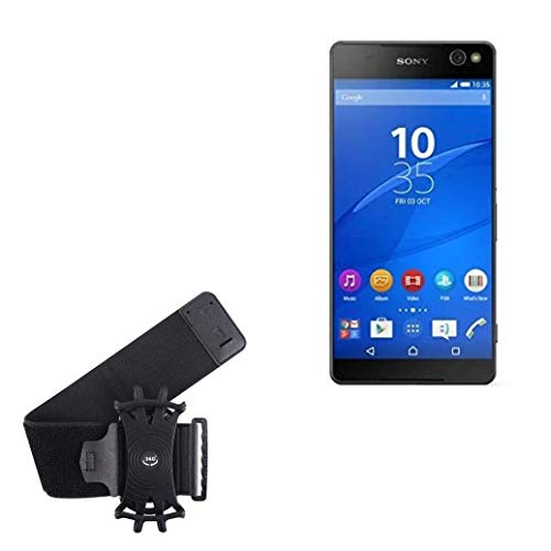 Sony Xperia C5 Ultra Colster, BoxWave [braçadeira esportiva ActiveStretch] braçadeira ajustável para