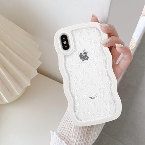 Coque fleurie iPhone XS esthétique idée cadeau femme et fille