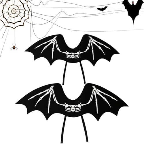 usefulbeauty 2 piezas ala de capa de Halloween, alas de murciélago para disfraz de halloween, decoraciones de capa de murciélago, accesorios de cosplay, para Halloween Carnaval Cosplay fiesta