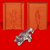  Zinngießform Kleines Krokodil, ca. 10g Reinzinn