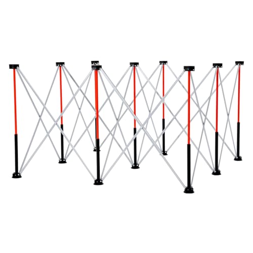 Image of VEVOR Portable Folding Workstand, 4.15 x 4.15 ft Collapsible Workbench, 3500 lbs Weight Capacity, No Assembly Foldable Work Stand with Storage Bag, Table Top NOT Included, for Garage Workshop Outdoor