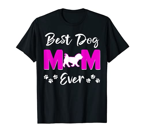 Best Dog Mom Ever Maltese Shirt Dog Tee Pet Love Women Maglietta