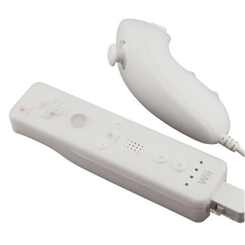 Nintendo Wii Remote Controller & Nunchuk Accessory Bundle Kit- Permium Protective Silicon / Silicone Skin Cover Case ( Black + Clear)