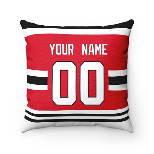 Image of ANTKING Chicago Throw Pillow Personalized Custom Any Name and Number for Men Women Boy Gifts