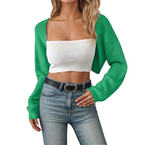 Écharpe en tricot femme manches longues haut court amovible et chaud