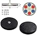 WOWLED 2 Pcs Magnetic Light Bar Mount, Magnetic Work Light Base, Powerful Magnet Mounting Brackets Holder with Rubber Pad for Off-Road Driving Lamp, Curved LED Light Bar, Emergency Light