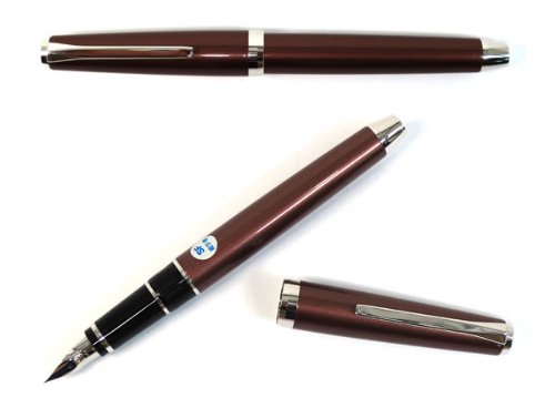 Amazon | パイロット 万年筆 エラボー ブラウン FE-25SR-BNSF（ソフト