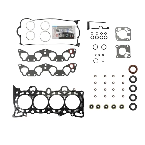 Image of KAX Engine Cylinder Head Gasket Set Compatible with Honda Civic 1992-1995 1.6L, Civic del Sol 1993-1995, Head Gasket Kit, OE# HS9915PT, HS5923W