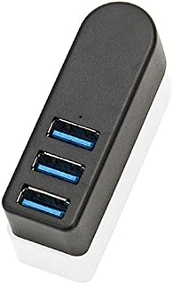 EasyULT 3-Port USB 3.0 Hub, USB Hub Ultra Data Slim Portable USB Splitter, for Macbook, Notebook PC, Laptop, USB Flash Drives, Mobile HDD, and More(Black)
