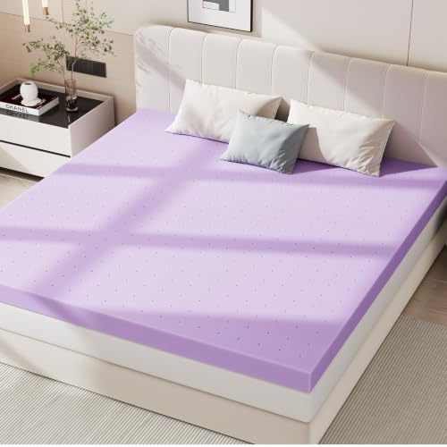 Image of Sweetcrispy Mattress Topper King, 1.5 Inch Cooling Gel Memory Foam Mattress Pad for Pressure Relief, Breathable Bed Topper for Back Pain, Sleeper Sofa RV Camper, CertiPUR-US Certified