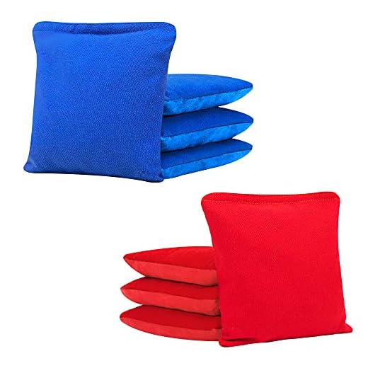 JST GAMEZ Professional Cornhole Bags All Weather Bean Bags for Cornhole Toss Set of 8 Regulation Two Sided Bean Bags Game - Regulation Weight & Size- Includes Carry Bag Premium Resin Filled