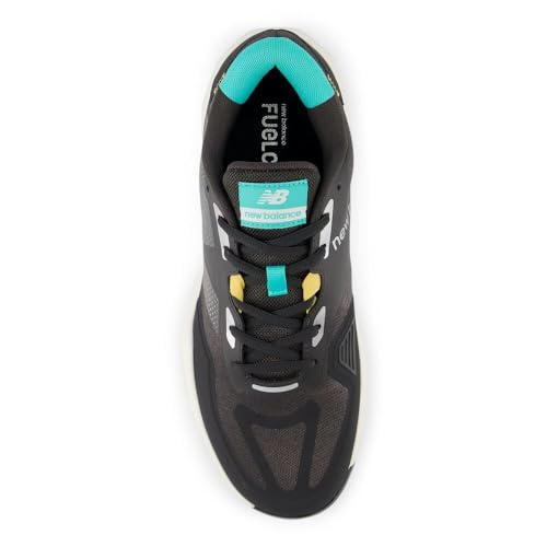 New Balance New Balance Men's FuelCell 796 V4 Tennis Shoe, Black Cement/Cyber Jade/Clementine, 9 M