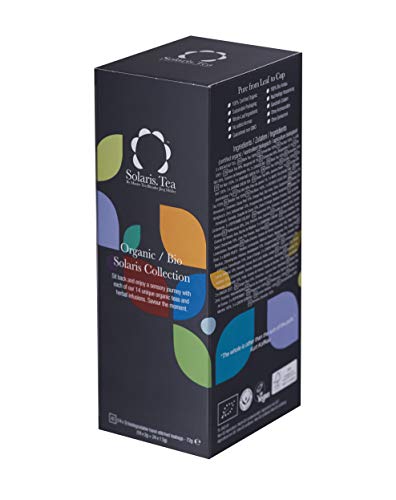 Solaris Tea BIO- 14 Sorten, 42 biologisch abbaubare genähte Seidenteebeutel, 40 Stück Cover