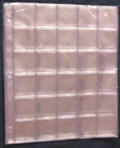 Coin Album Pages 30 Section Sleeves (Pack of 10) by Robin Hood Direct