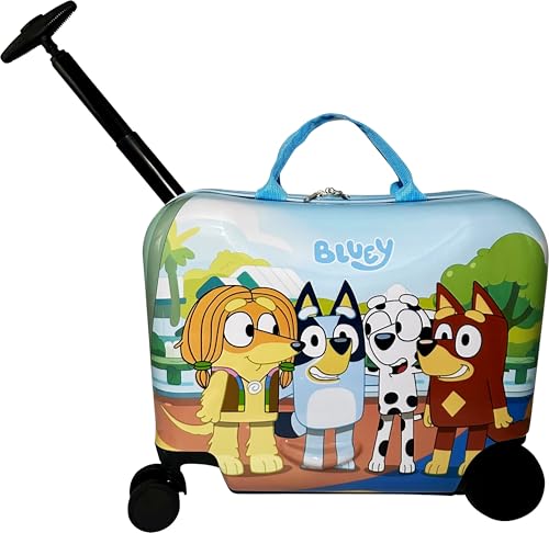 Fast Forward Mala de viagem de 45,7 cm para crianças/bagagem de mão de reboque com rodas, Multicor, Large, Azul