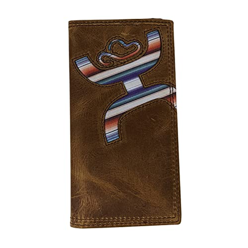 HOOEY Leather Men's Western Rodeo Wallet (Hands-Up - Sunset Serape)
