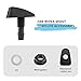 2PCS Front Windshield Washer Nozzle with Washers,Adjustable Fan Shape Spray Car Wiper Nozzle,Universal Windshield Sprayer Nozzle Fits Apertures Greater Than 8mm Wipers