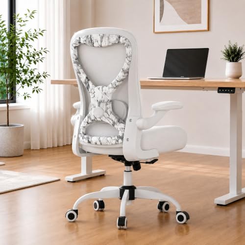 Image of Ergonomic Home Office Chair, 4-Way Lumbar, Thick Cushion, 330LBS