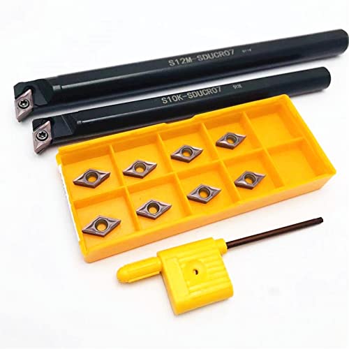 Portaherramientas CNC 95° con 10 piezas carburo S16Q-SDUCR07 miniatura 2