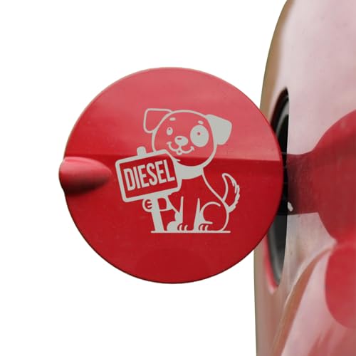 Zaqiz Protective Diesel Stickers, Offering Excellent Adhesion and a Durable, Weatherproof Material (Metallic Silver)