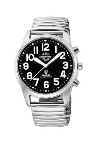 Master Time Funk Quarz Sprechende Herren Uhr Analog mit Metall Armband MTGA-10869-22Z