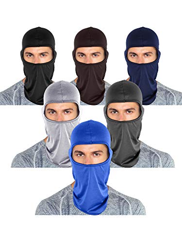 6 Pieces Balaclava Full Face Mask Uv Sun Protection Face Cover Summer Cooling Neck Gaiter Breathable Windproof Hood Ski Cycling Running (Artsy Color) #TOP1