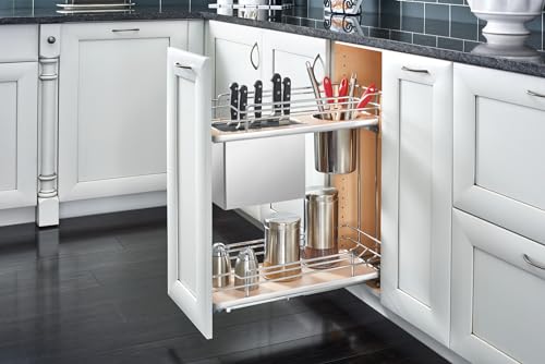 Rev-A-Shelf Two-Tier Knife Block Pullout Organizers w/Soft-Close