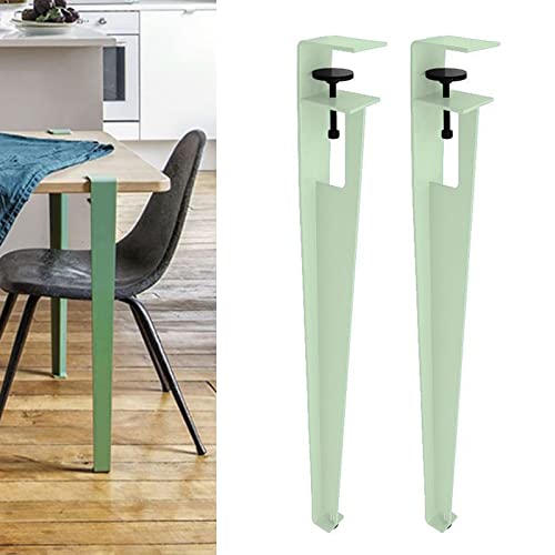 YUJIANHUAA Pieds de Serrage de Table Forme de F,Pieds de Meubles en Métal Réglables 76cm,Pieds de Bureau de Bar DIY,pour Table Basse,Table à...