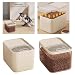 Generisch Luftdichter Tierfutter Aufbewahrungsbehälter, 7L/5kg Kapazität, mit Messbecher, Beige, 24x17x18cm (B)