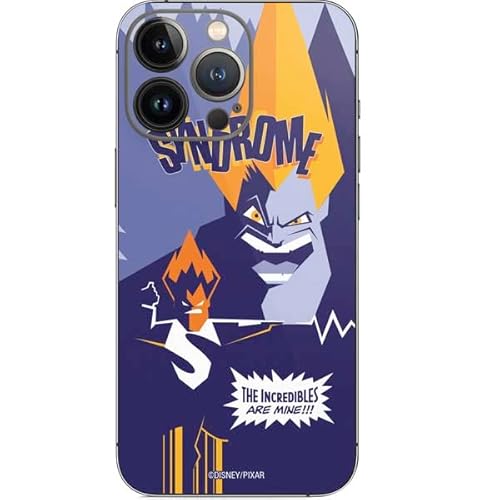 Skinit Decal Phone Skin Compatible with iPhone 15 Pro - Officially Licensed Disney The Incredibles Syndrome Art Design