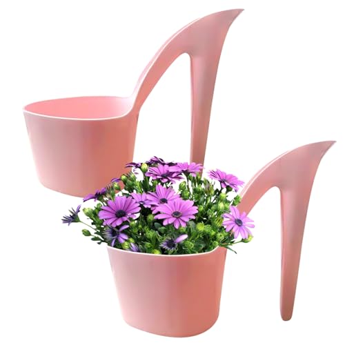 Vasi Per Piante Da Interno – Fioriera Con Alto, Vaso Per Scarpe Decorativo | Contenitore Per Fiori Creativo Per Scarpe Da Donna, Espositore Per Piante Grasse Da Tavolo, Elegante Mini Fioriera Pe