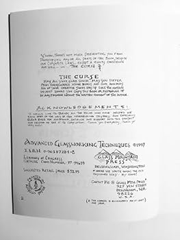 Paperback Advanced Glassworking Techniques: An Enlightened Manuscript Book