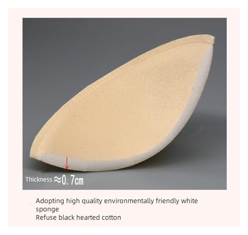 Lingerie Bra Pads Locking Edge Yoga Sports Tank Top Machine Washable Foam Bra Pads Round Cups Clothing Accessories 3 Pairs(White)4