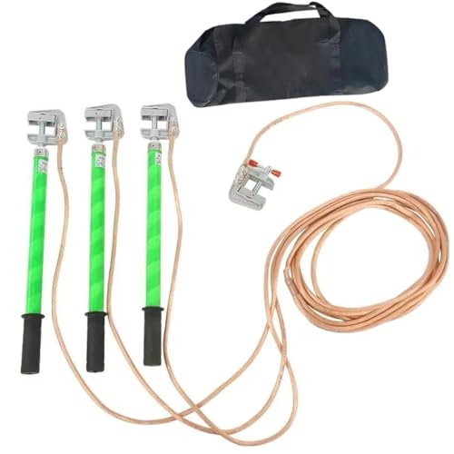 Cable de cobre blando 10 kV de 25 mm² anti-electrocución verde de 0.5m