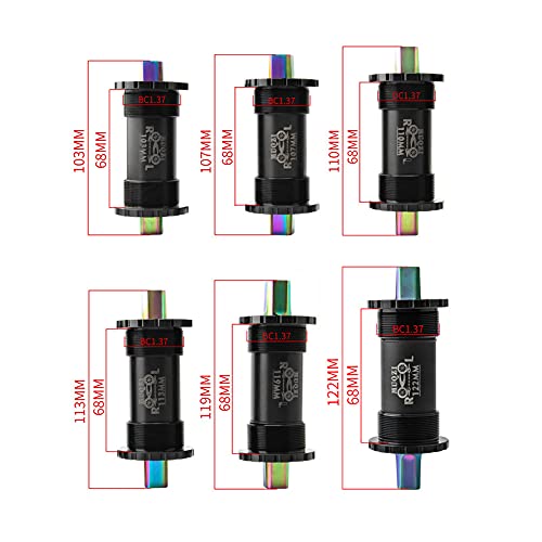 ZENCIX Bottom Bracket Bike Titanium Alloy Bottom Brackets Ceramic