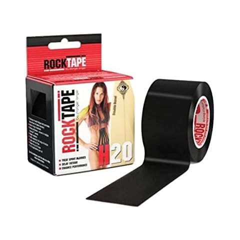 RockTape Unisex 8.00E+11 Tape, H2O Black, Uncut Roll - 5cm Wide UK Cover