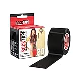 RockTape H2O 2-Inch Highly Water-Resistant Kinesiology Tape , Black, 2' x 16.4'